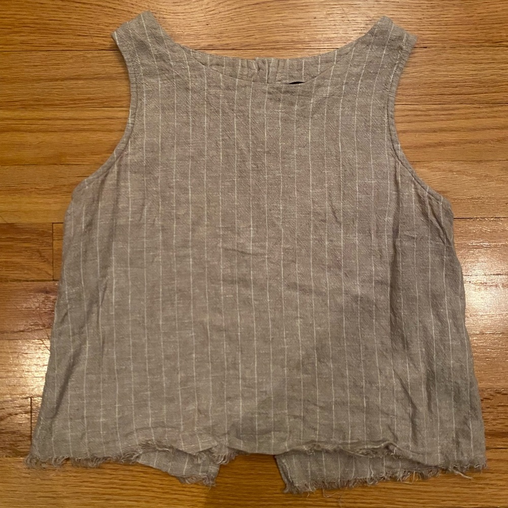 Drew tank top with button down back